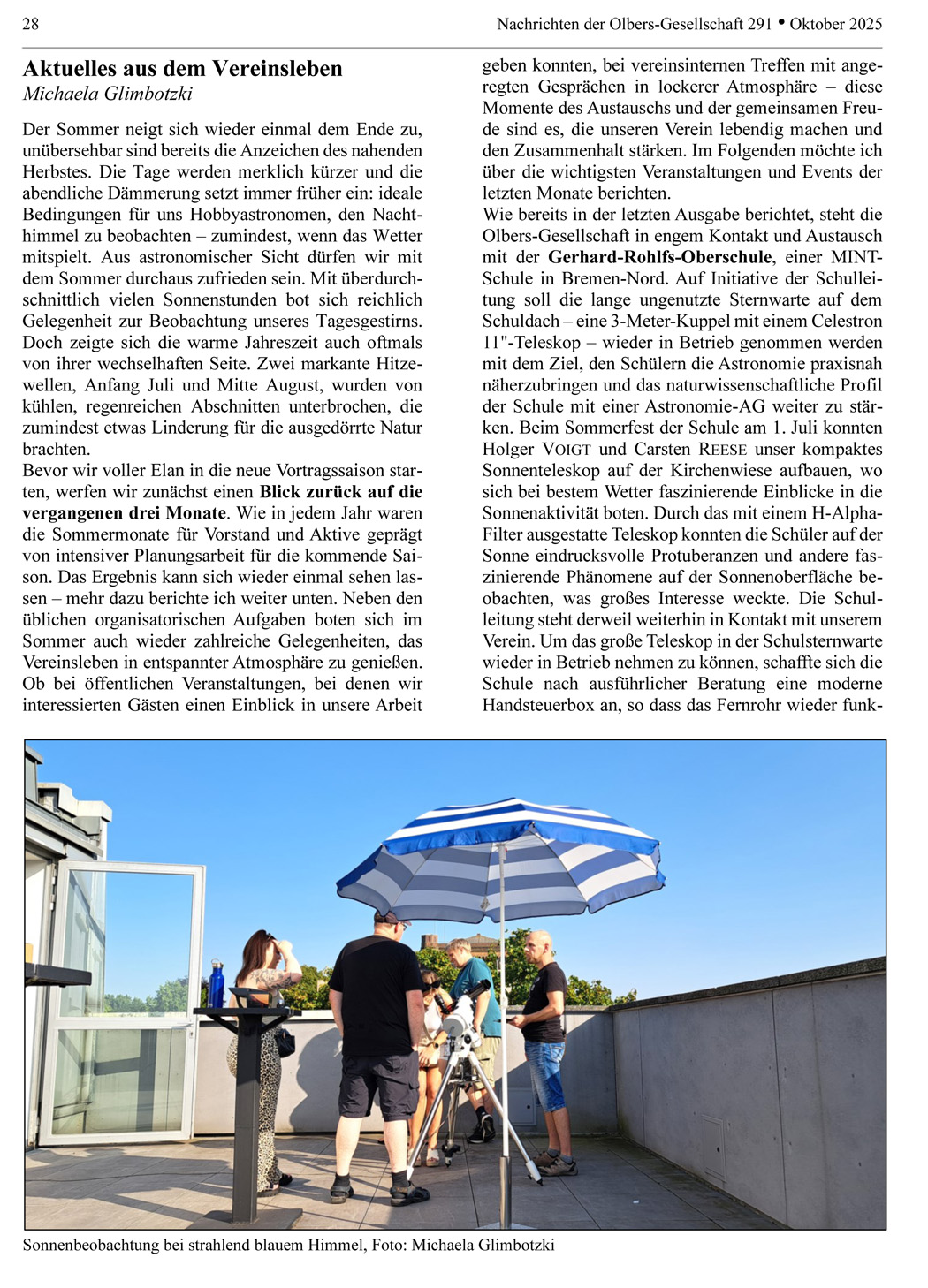 ON 290 2025 Vereinsleben