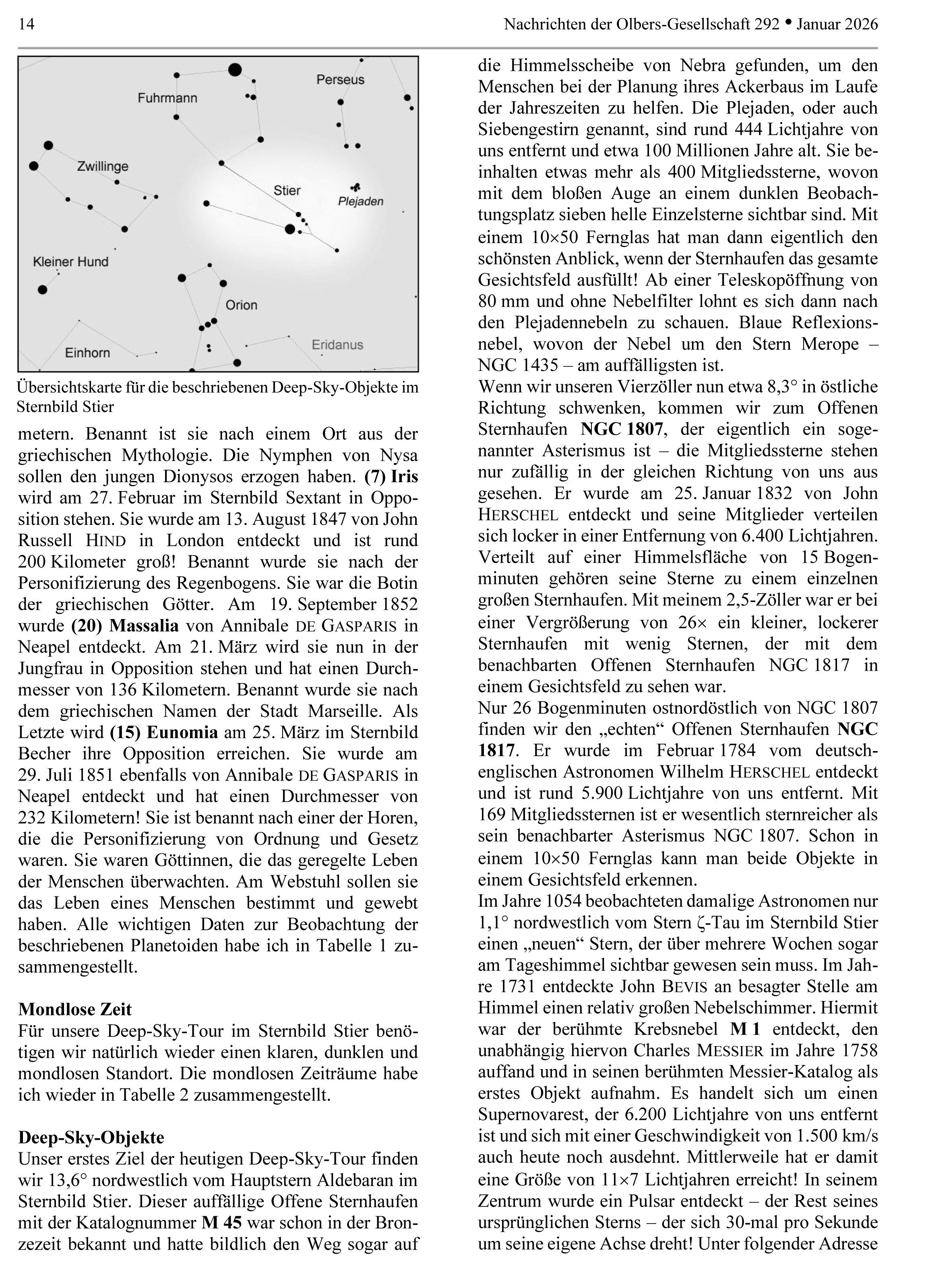 ON 292 2026 Beobachtungsquartal 1